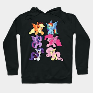 Mane 6 bat ponies Hoodie